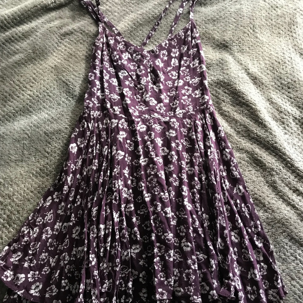 Purple and White flower dress